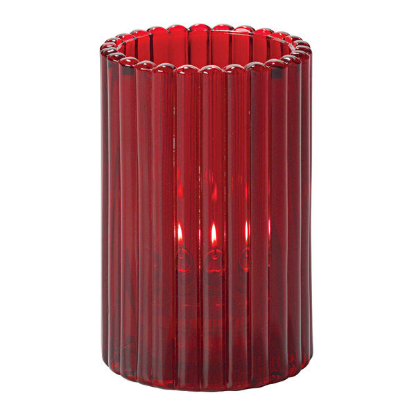 Ruby Vertical Rod Glass Lamp