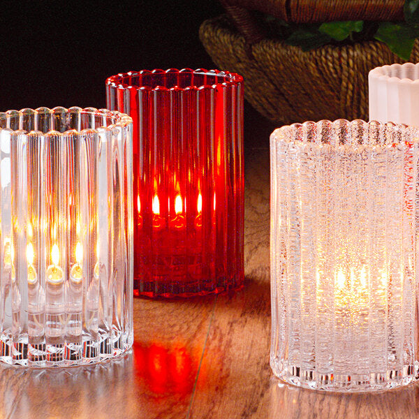 Clear Vertical Rod Glass Lamp