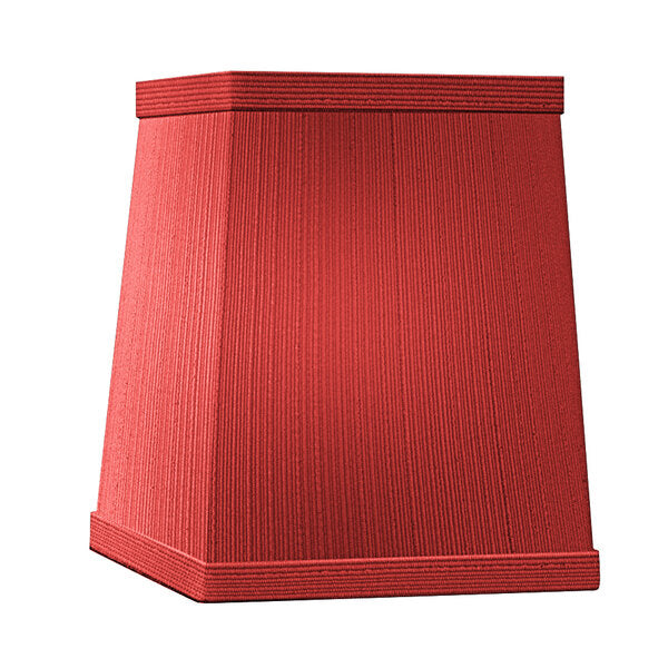 Crimson Tapered Square Shade