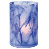 Dark Blue Wysp Glass Cylinder Candle Holder