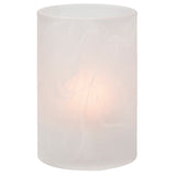 Satin Crystal Wysp Glass Cylinder Candle Holder