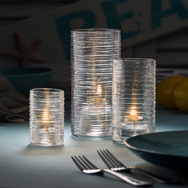 Clear Typhoon Tealight Cylinder