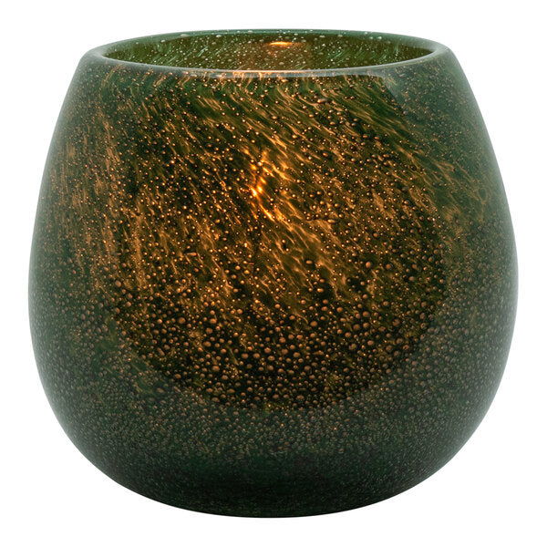 Emerald Art Glass Votive