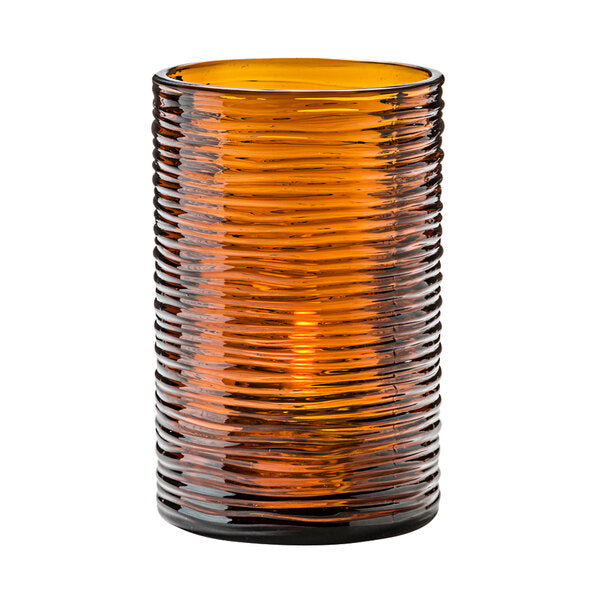 Dark Amber Typhoon Tealight Cylinder