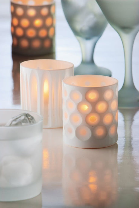 Porcelain Dots Votive Lamp