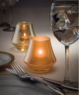 Satin Linen Chime Votive Lamp