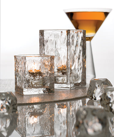 Satin Crystal Wysp Glacier Votive